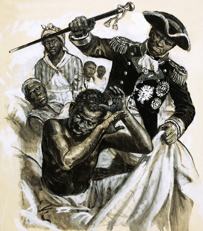 Un officier noir non identifié frappe un autre homme - C.L. Doughty