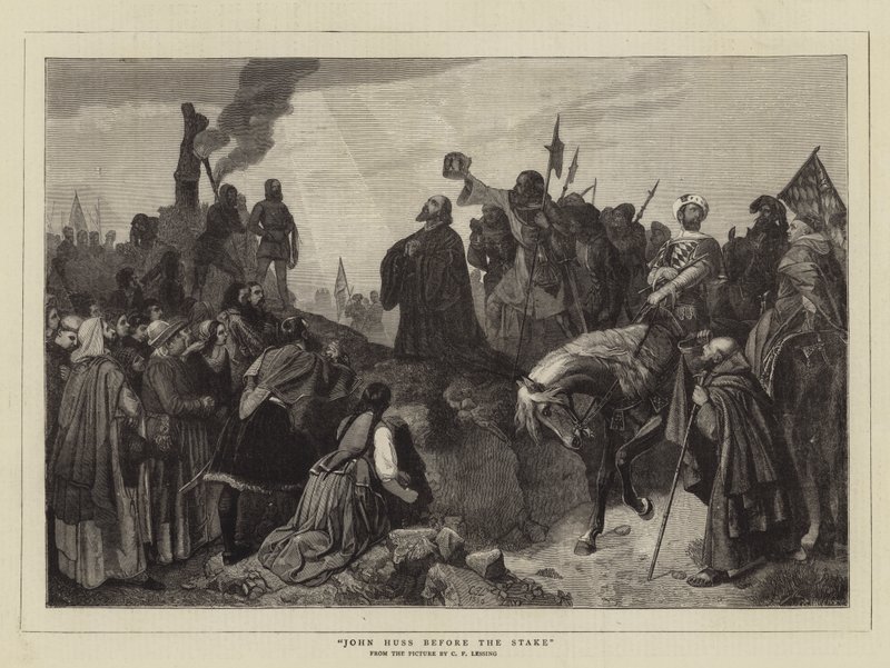 Jean Huss avant le bûcher - Carl Friedrich Lessing