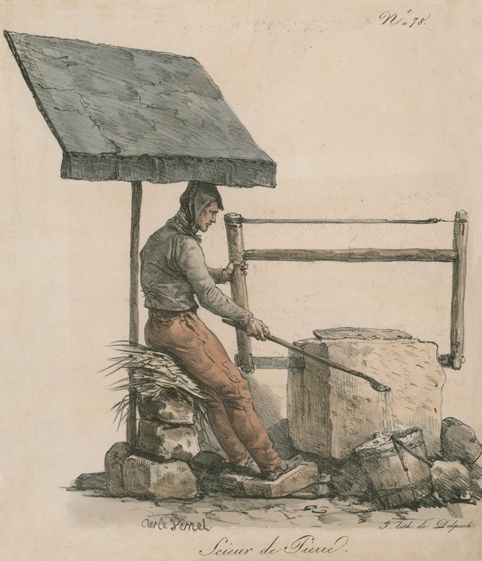 Scieur de pierre - Carle Vernet