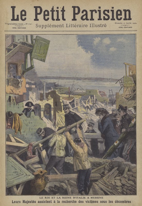 Le tremblement de terre de Messine en 1908, Italie - Carrey