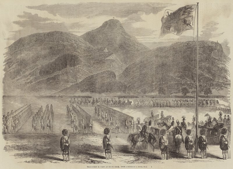 Revue des volontaires à Édimbourg - Charles Altamont Doyle