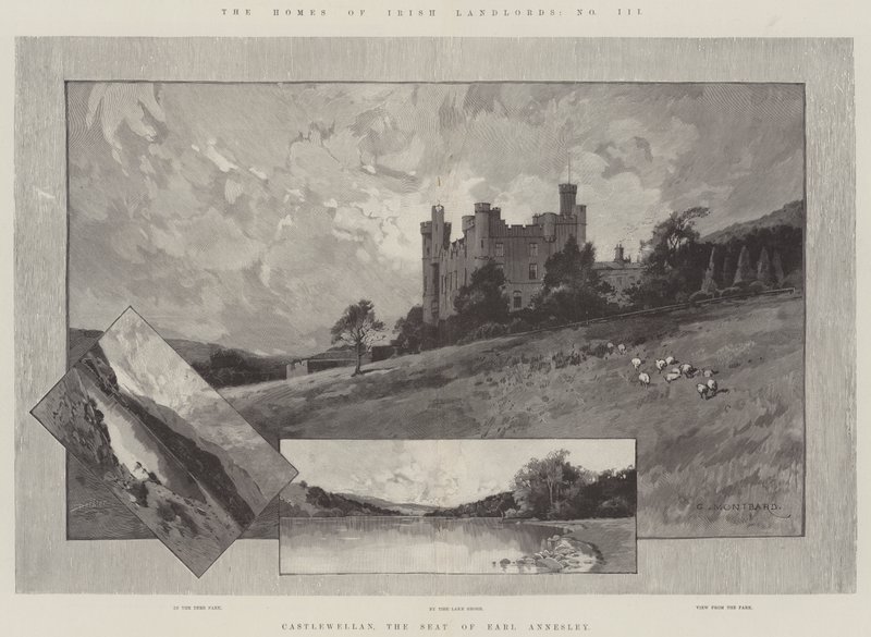 Castlewellan, la résidence du comte Annesley - Charles Auguste Loye