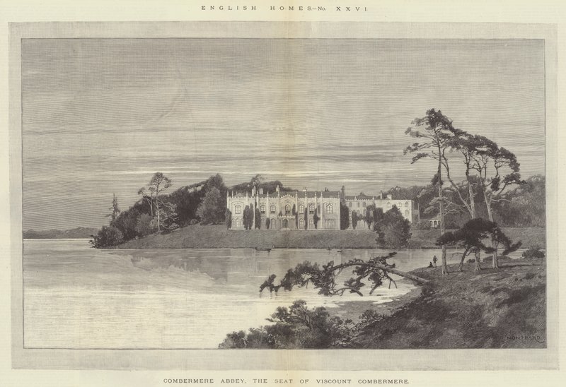 Abbaye de Combermere, siège de Viscount Combermere - Charles Auguste Loye