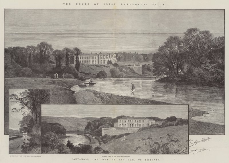 Convamore, le siège du comte de Listowel - Charles Auguste Loye