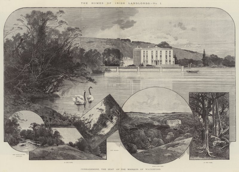Curraghmore, le siège du marquis de Waterford - Charles Auguste Loye