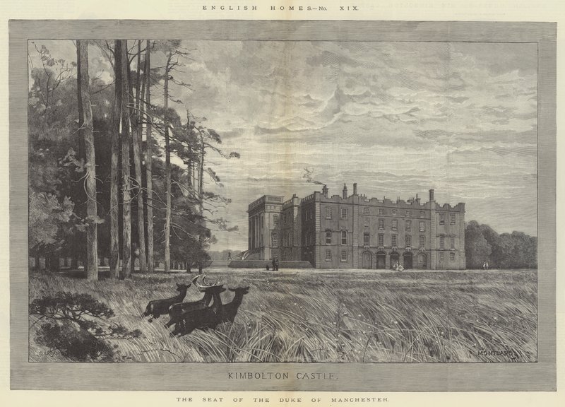 Château de Kimbolton, siège du duc de Manchester - Charles Auguste Loye
