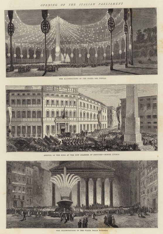 Ouverture du Parlement italien - Charles Auguste Loye