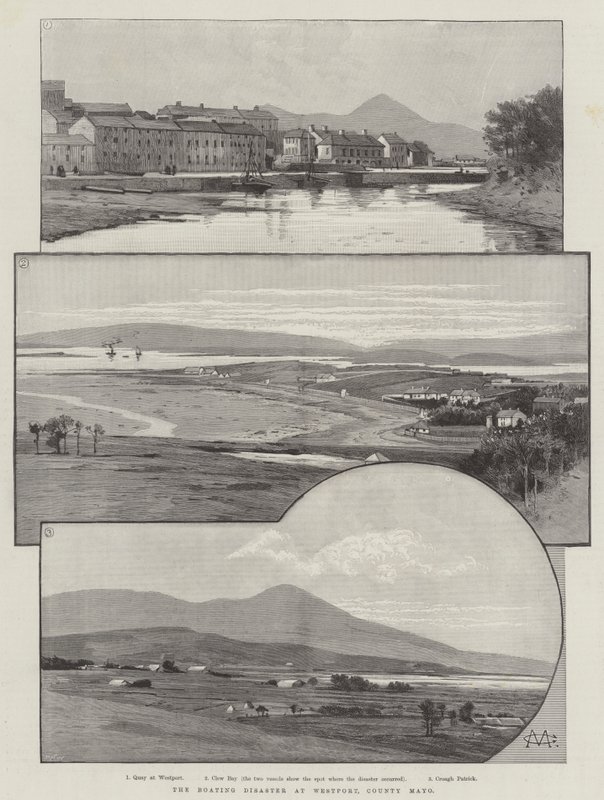 La catastrophe nautique à Westport, comté de Mayo - Charles Auguste Loye