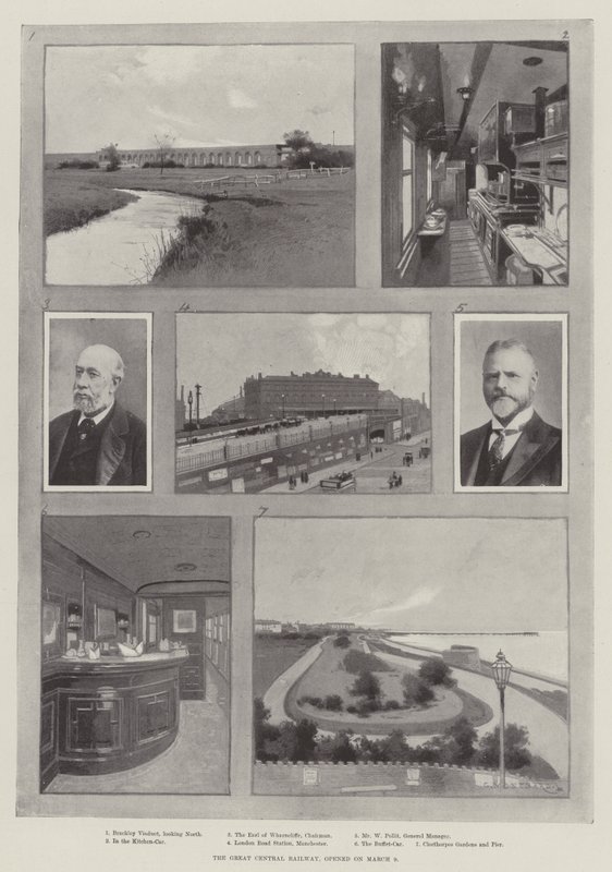 Le Great Central Railway, ouvert le 9 mars - Charles Auguste Loye