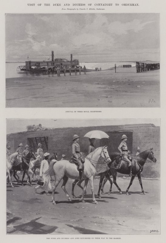Visite du duc et de la duchesse de Connaught à Omdurman - Charles Auguste Loye