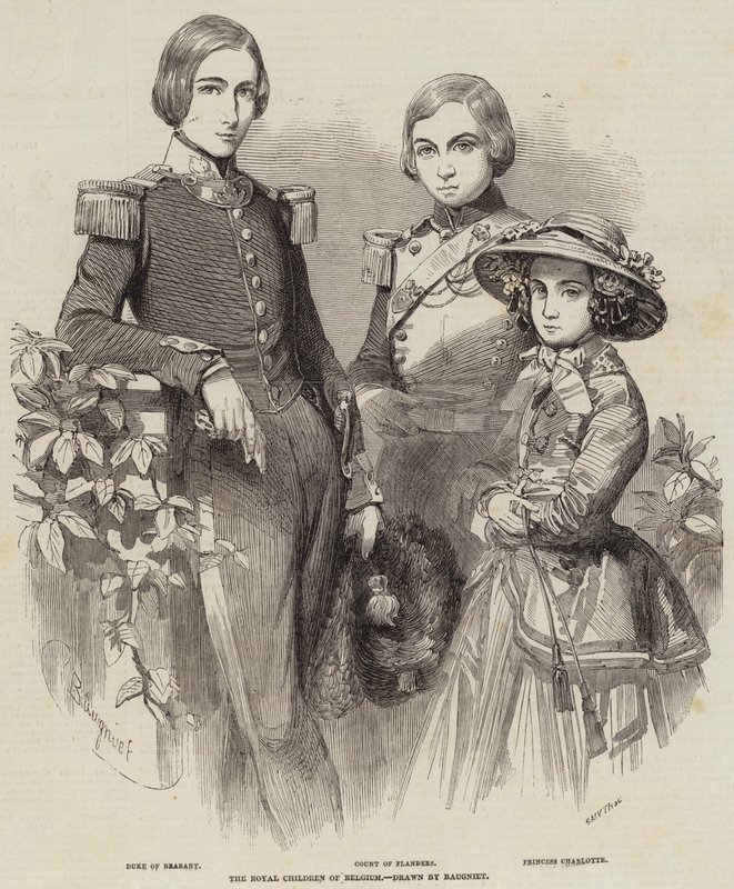 Les enfants royaux de Belgique - Charles Baugniet