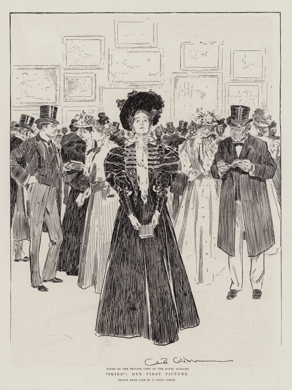 Accrochée, sa première image - Charles Dana Gibson