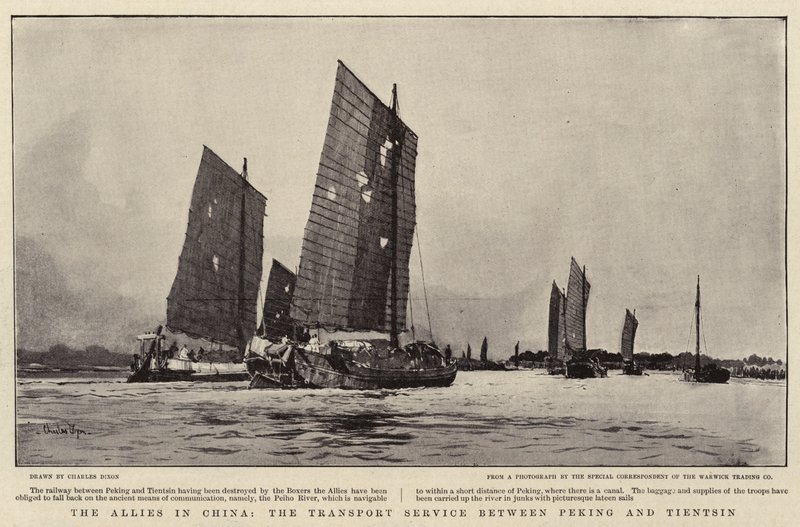 Les Alliés en Chine, le service de transport entre Pékin et Tientsin - Charles Edward Dixon