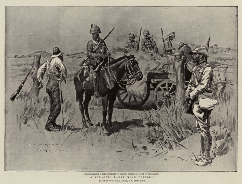 Une partie de fourrage près de Pretoria - Charles Edwin Fripp