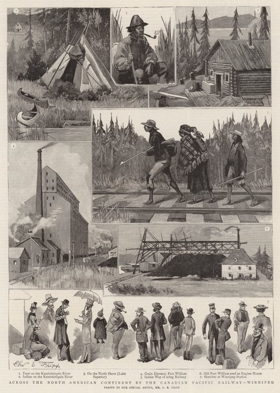 À travers le continent nord-américain par le chemin de fer canadien du Pacifique, Winnipeg - Charles Edwin Fripp
