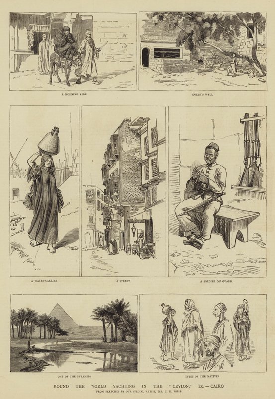 Tour du monde en yacht dans le Ceylan, IX, Le Caire - Charles Edwin Fripp