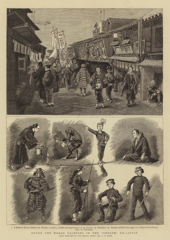 Tour du monde en yacht à Ceylan, XX, Japon - Charles Edwin Fripp