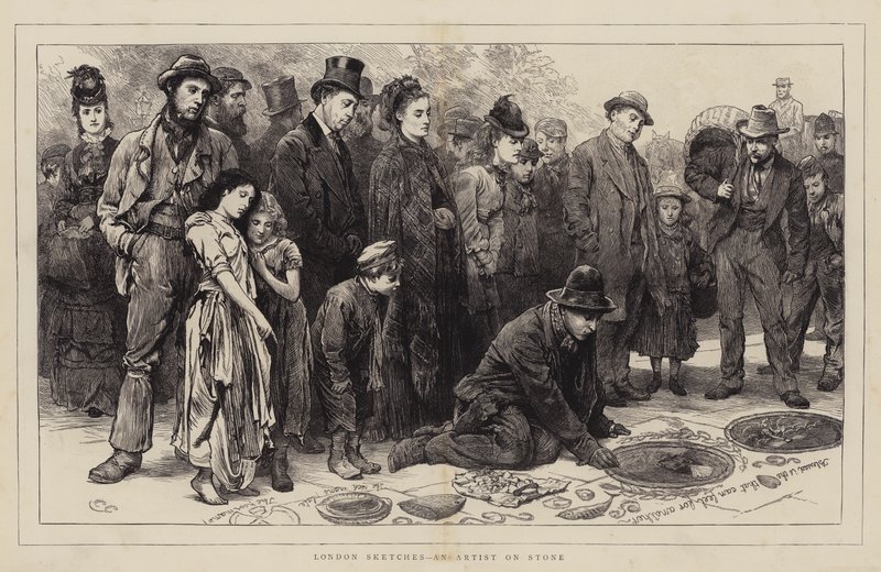 Croquis de Londres, un artiste sur pierre - Charles Green
