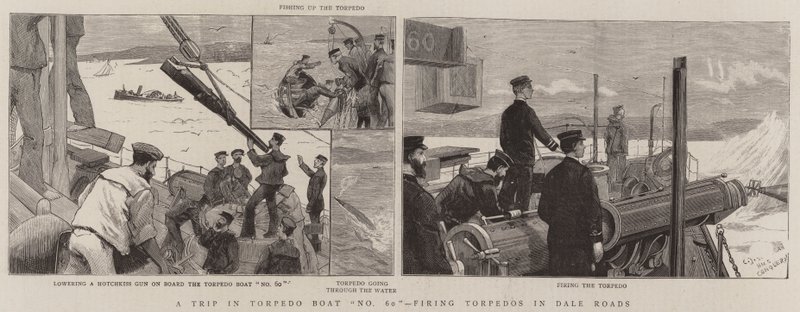Voyage en torpilleur n°60, tir de torpilles dans les routes de Dale - Charles J. Staniland