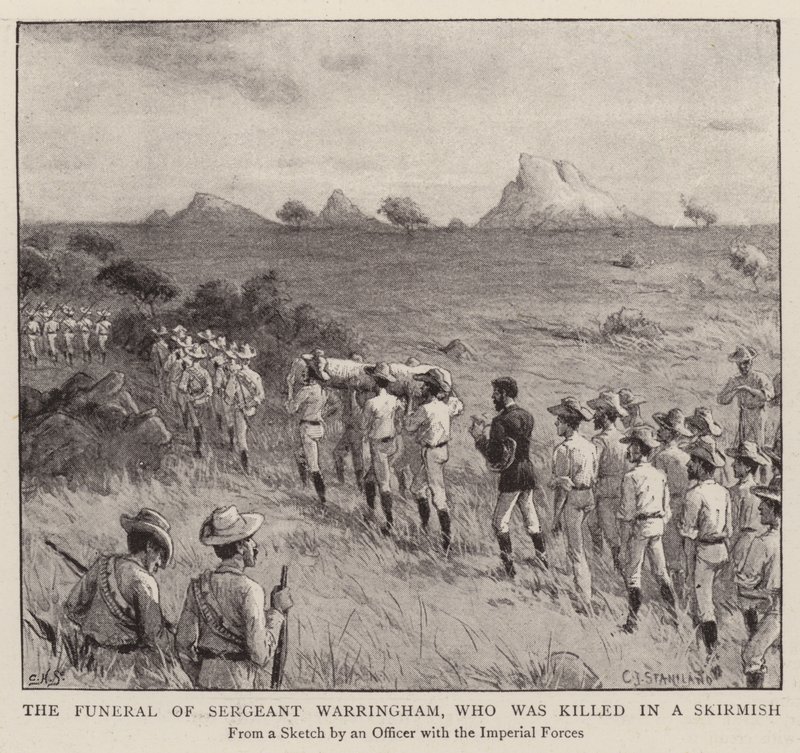 Les funérailles du sergent Warringham, tué dans une escarmouche - Charles J. Staniland