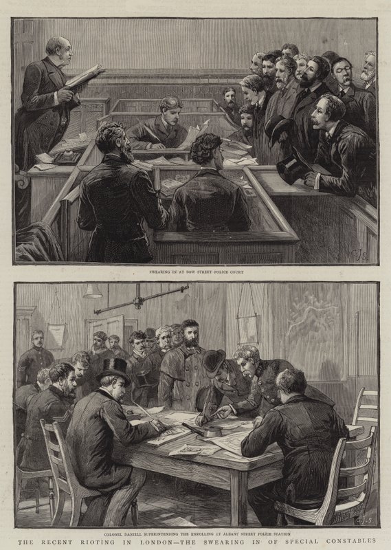 Les Récentes Émeutes à Londres, le Serment des Constables Spéciaux - Charles J. Staniland