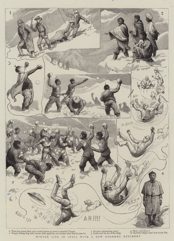 Vie hivernale en Inde avec un nouveau régiment de Goorkha - Charles J. Staniland