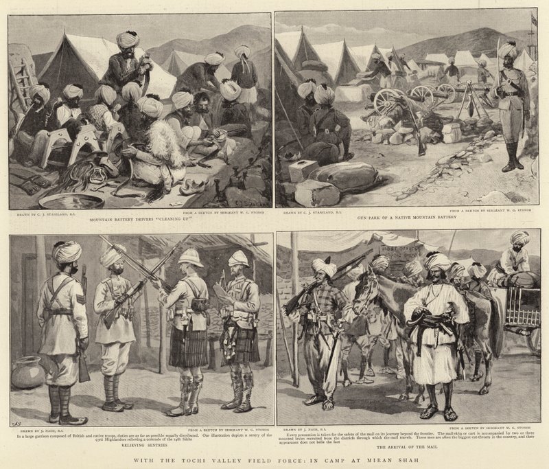 Avec la Force de Campagne de la Vallée de Tochi, en Camp à Miran Shah - Charles J. Staniland