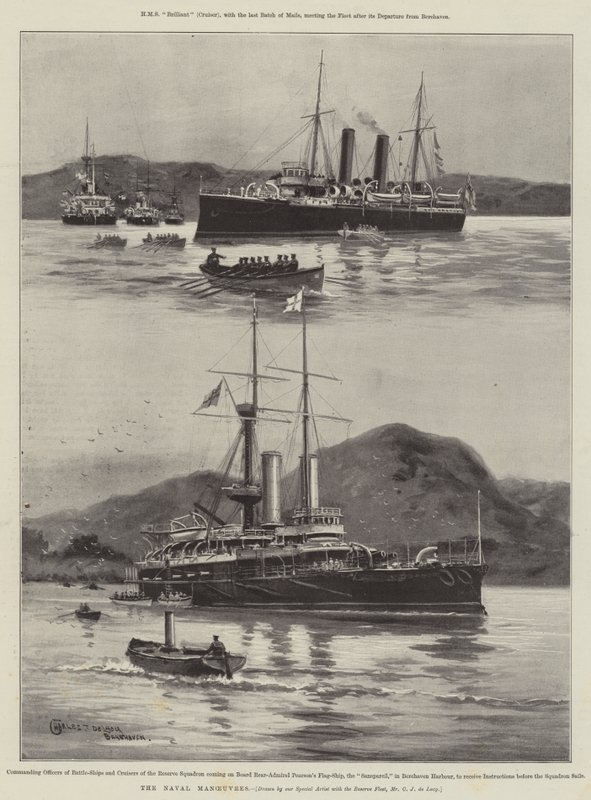 Les manœuvres navales - Charles John de Lacy