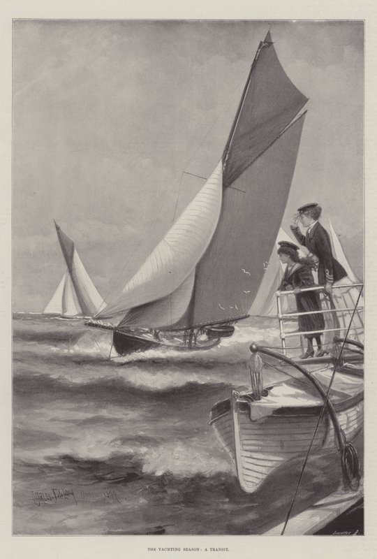La saison de la navigation de plaisance, un transit - Charles John de Lacy