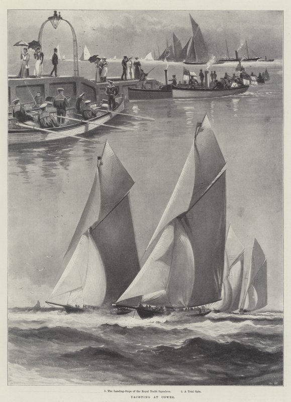 Yachting à Cowes - Charles John de Lacy