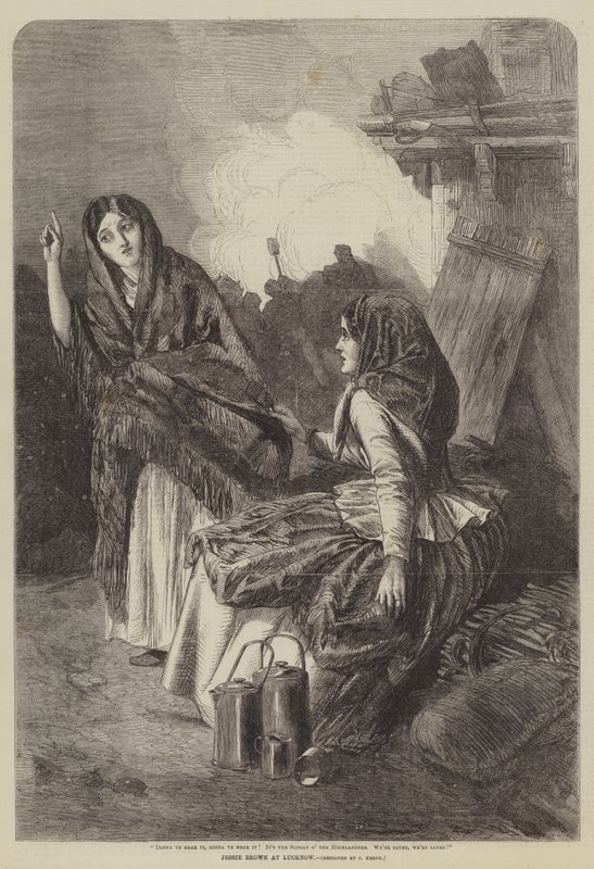 Jessie Brown à Lucknow - Charles Keene