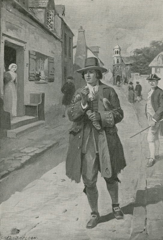 Benjamin Franklin arrivant à Philadelphie - Charles Mills Sheldon