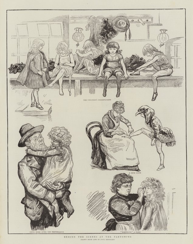 Dans les coulisses de la pantomime - Charles Paul Renouard
