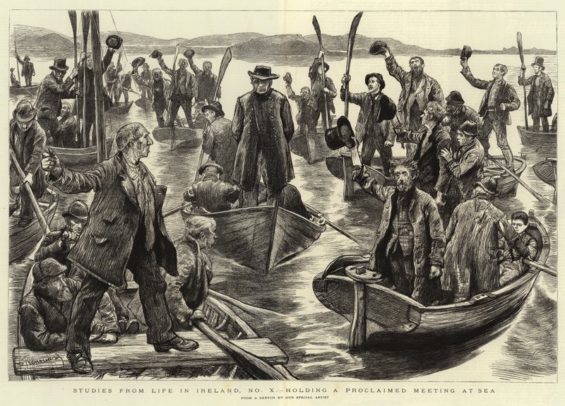 Études de la vie en Irlande, No X, tenir une réunion proclamée en mer - Charles Paul Renouard