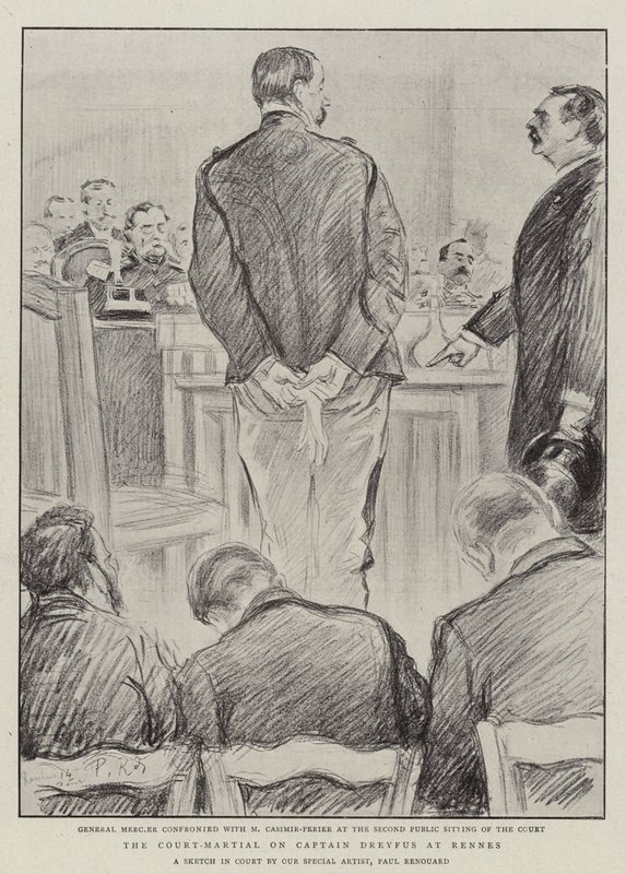 Le Conseil de guerre du capitaine Dreyfus à Rennes - Charles Paul Renouard