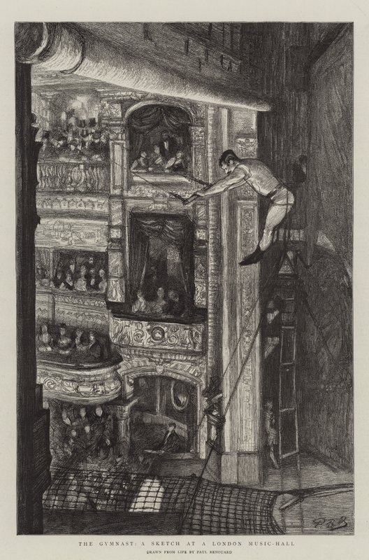Le Gymnaste, une esquisse dans un music-hall londonien - Charles Paul Renouard