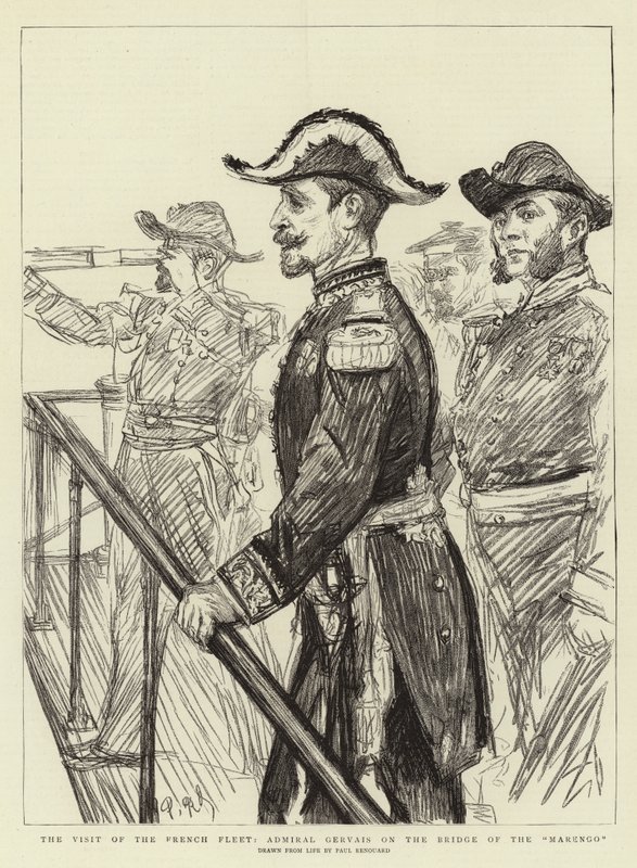 La visite de la flotte française, l