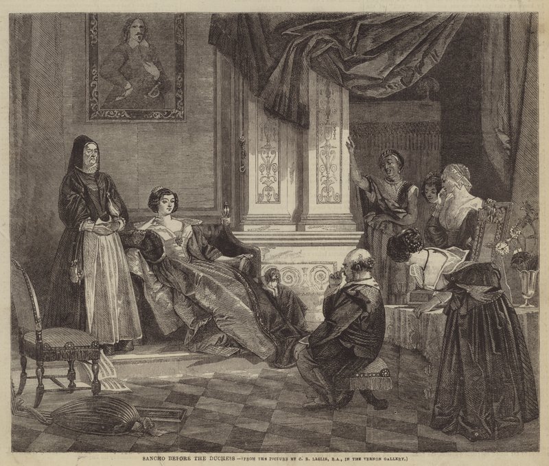 Sancho devant la duchesse - Charles Robert Leslie