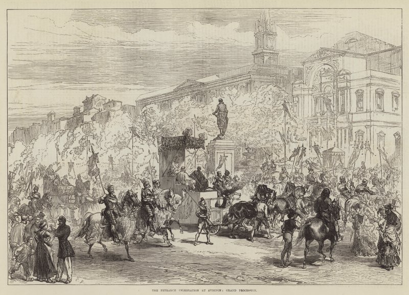 La célébration de Pétrarque à Avignon, Grande procession - Sir John Charles Robinson