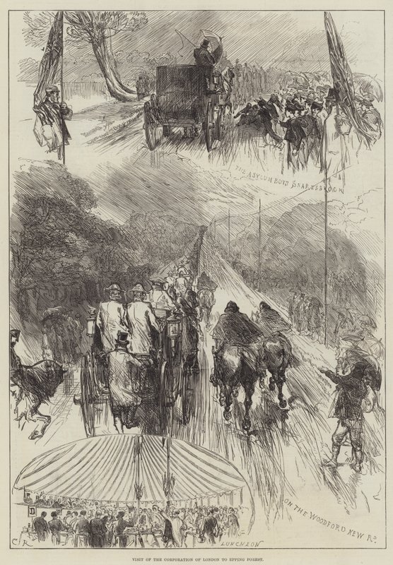 Visite de la Corporation de Londres à Epping Forest - Sir John Charles Robinson