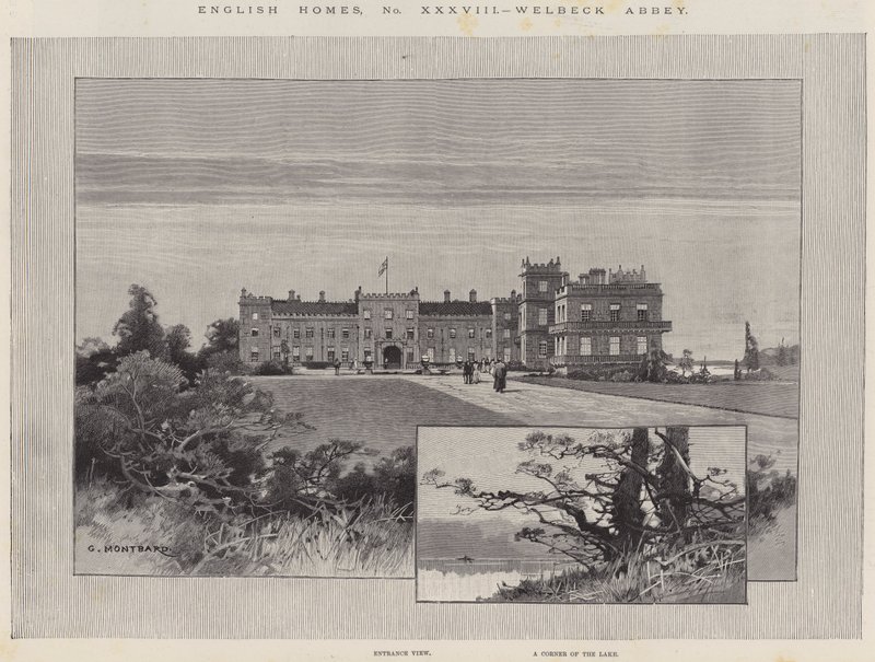 Maisons anglaises, abbaye de Welbeck - Charles Auguste Loye