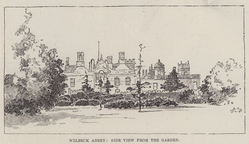 Maisons anglaises, Abbaye de Welbeck - Charles Auguste Loye