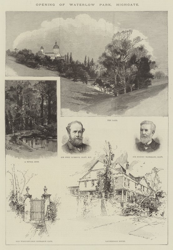 Ouverture de Waterlow Park, Highgate - Charles Auguste Loye