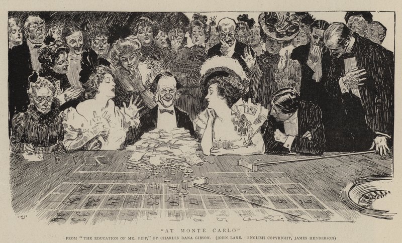 À Monte Carlo - Charles Dana Gibson