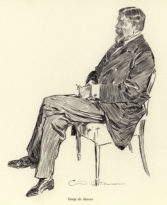 George Du Maurier, portrait - Charles Dana Gibson