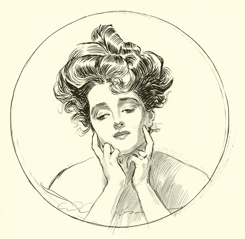 La belle veuve - Charles Dana Gibson
