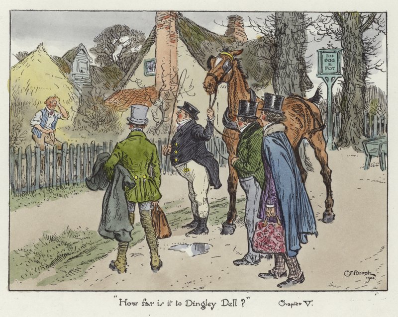 Illustration pour les Papiers de Pickwick - Charles Edmund Brock