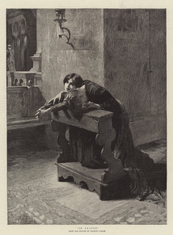En prière - Charles Frederic Ulrich
