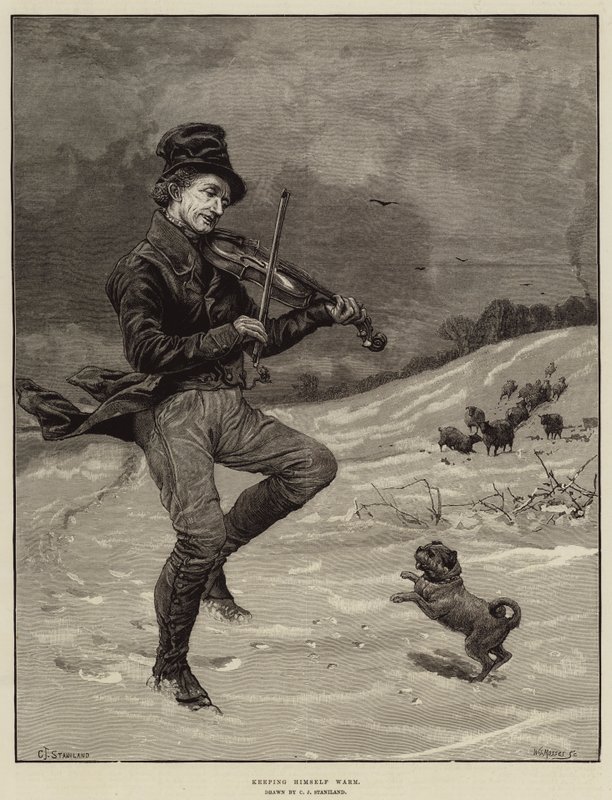 Se réchauffant - Charles J. Staniland