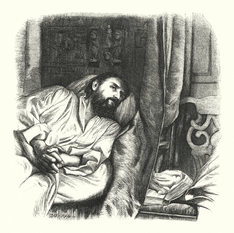 Un hymne à mon Dieu (gravure) - Charles Keene